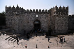 Damascus Gate, the most monumental in the Old City. Merchants and traders usually do their business in front of the gate