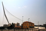 New Bridge (Chords Bridge) in Jerusalem, only inaugurated in June 2008. It resembled King David's Harp