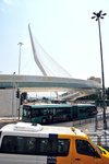 The S-shape of the Chords Bridge was the result of the technical requirements of the light rail system.