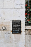 Plaque found in Via Dolorosa.