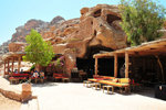 Opposite the Monastery is a strategically placed Cafe inside a cave to tend to your needs