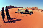 We had 2 incidents with the jeep in this tour. The first was stuck in the sand. The second was a stalled engine