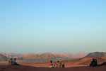 People enjoying the sunrise. it was quite something after sleeping inside the tent on the sand