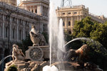 Fuente de Cibeles, Madrid's best known landmark, Plaza de Cibeles