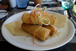 Third day the appetizer was spring rolls