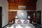 Same layout as the beach villa - a spacious room with a comfy bed