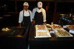 Staff preparing the skewers - there was also grilled squid which was highly recommended by my wife