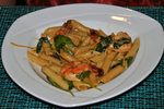 Grilled tiger prawns