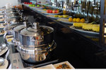 The fruits are nicely presented here, but can't compare to the varieties in the island restaurant