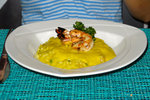 Risotto and Tiger Prawn - why did we always choose prawns? because prawns did not exist on the island side buffet (unless you pay)