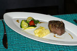 Mine was Australian steak with (3 PIECES of) Rigate pasta