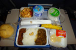 Meals on board MAS - the lamb was good but forget about the cheese starter! (From KL -> Maldives)