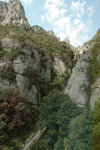Cremallera heading down towards Funicular de la Santa Cova, where the Black Virgin Mary was discovered
