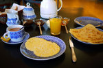 Breakfast @ Ksar de Fes... the plates and cups definitely look classier