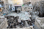 An artistic view of the tanneries during the cleaning days
