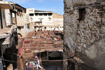 After the ground tour, I climbed up to get a good view of the tanneries