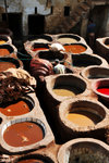 There are many different dyes/colors made of cow urine and pigeon poo ..