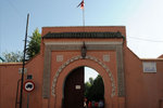 The front gate.