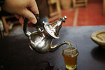 Mini mint tea at cafe des epices (12 DHM)