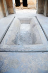 Inside the center of the pavilion  is a basin used for ablution