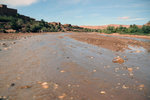 Taking a break in the middle of the river crossing