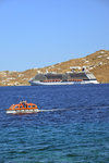 Well if you missed the last Delos ferry, you can always take this type of transport... which surprisingly resembles the lifeboats of the cruise ships