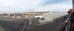 View of the port of Civitavecchia from the ship. You could see lots of large containers were being loaded to the ship.
