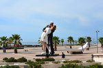 This is a new statue called 'The Kiss' at the port near the beach. This is built on the famous photo when the Americans in New York heard that the WWII was over!