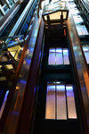 Like all cruise ships, the lifts at the Grand Foyer all have see-through walls