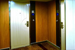 These are the doors of two of the sky suites at the rear of deck 12. They even have door bells!