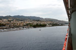 We sailed along the Straits of Messina which is the narrowest point between Italy mainland and Sicily