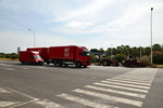 On the way to Mt. Etna, we took a break at a gas station. These was a fleet of an Italian courier service