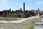 The Forum, with Mt. Vesuvius in the background