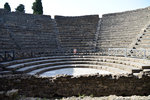 The small theatre in Pompeii. There is also a large one and another larger amphitheatre nearby