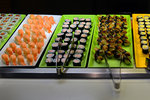 and they were no cheap stuff, we had salmon, eel sushi...