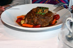 Tender Braised Osso Buco, with Basil Pesto Marscapone Mashed Potatoes, Gremolata and Veal Jus