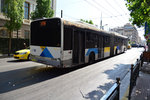 The trolley buses in Greece, still runs on electric