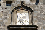 The Inn of Italy has a marbleescutcheon bearing the arms ofthe Grand Master Fabriciusdel Carretto