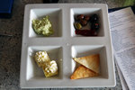 You get canape served as afternoon snack each day, again only for concierge class