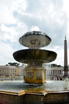 Fountain designed by Carlo Maderno, in Piazza San Pietro