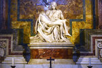 Michelangelo’s Pietà, Protected by glass since an attack in 1972, the Pieta was created in 1499 when Michelangelo was only 25.
