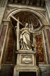 Saint Helena holding the True Cross and the Holy Nails, by Andrea Bolgi