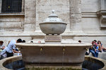 I saw water comingforth from the right hand of the temple. Ezekiel 47:1. A drinking fountain besides the Basilica