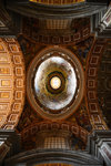 The mosaic decoration of this small dome shows the Blessed Virgin Mary in Heaven.