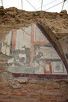 Frescoes can be found inside the rooms