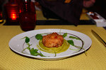 Polpette di Granchio (crab cake), with citrus and tarragon emulsion