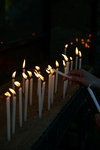 Like all churches aboard, you can donate and light up a candle for your prayer(s)