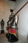 15th Century Equestrian Suit, old castle room, Alcazar