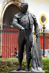 Statue of a famous matador in front of Plaza de Toros
