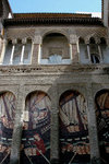 Facade of the Palacio Pedro I is a prime example of Mudejar style